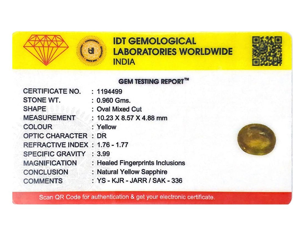 Yellow Sapphire - 4.8 Carat
