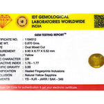 Yellow Sapphire - 4.35 Carat