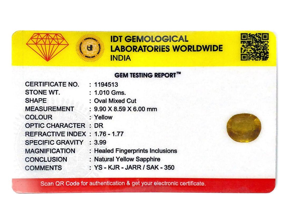 Yellow Sapphire - 5.05 Carat