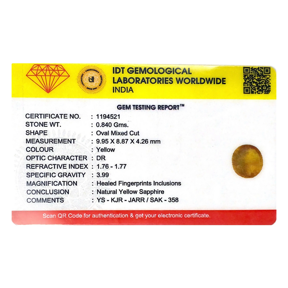 Yellow Sapphire - 4.2 Carat