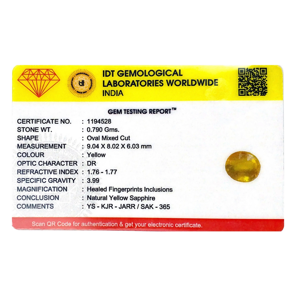 Yellow Sapphire - 3.95 Carat