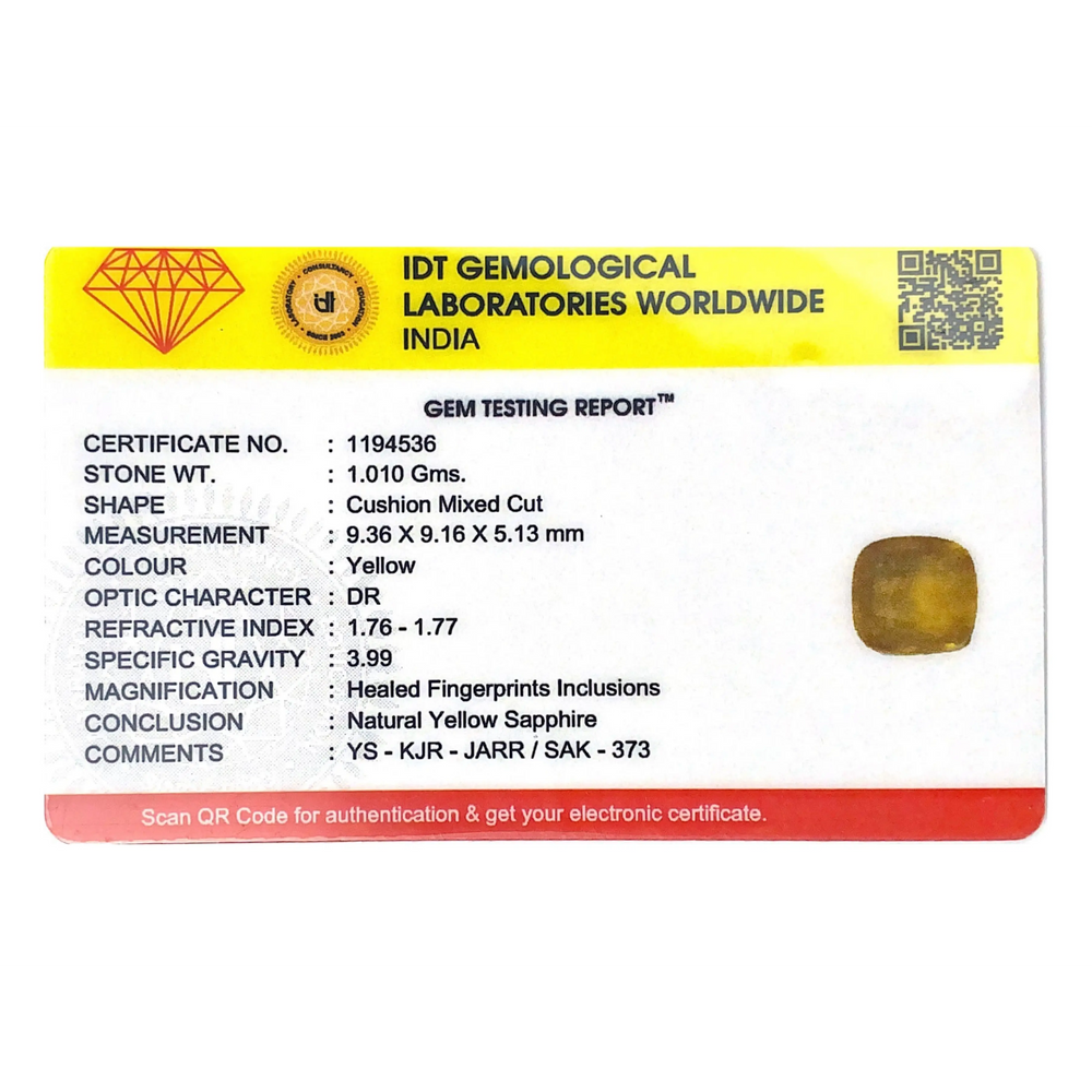 Yellow Sapphire - 5.05 Carat