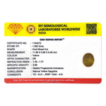 Yellow Sapphire - 7.8 Carat