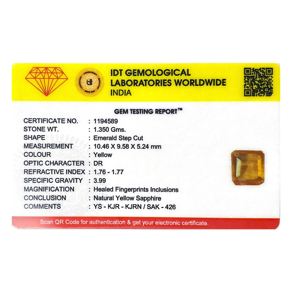 Yellow Sapphire - 6.75 Carat