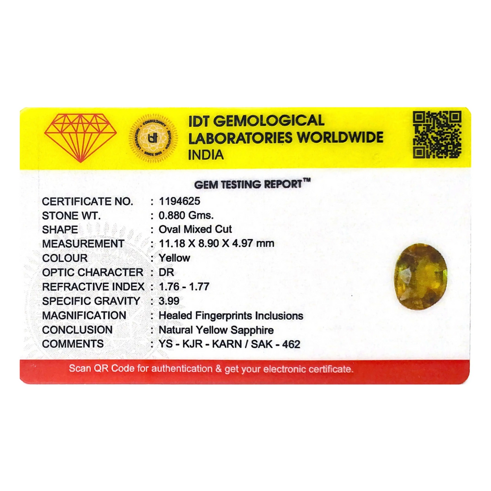 Yellow Sapphire - 4.4 Carat