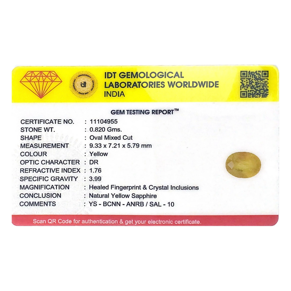 Yellow Sapphire - 4.1 Carat