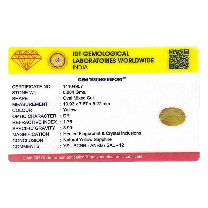 Yellow Sapphire - 4.42 Carat