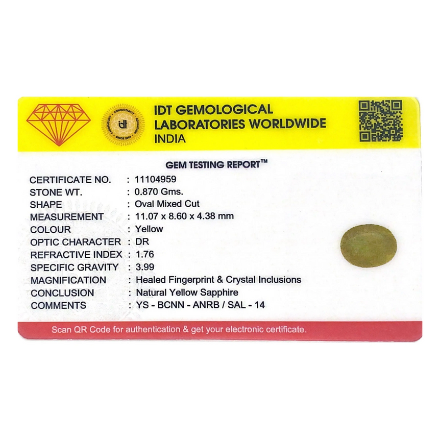 Yellow Sapphire - 4.35 Carat