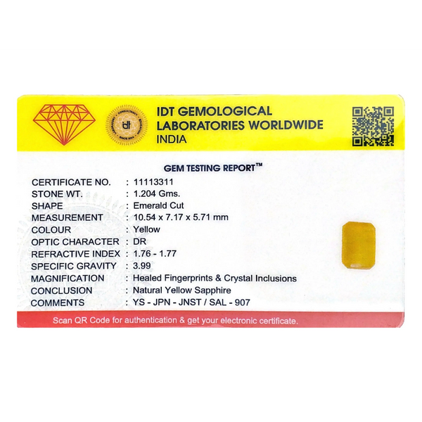 Yellow Sapphire - 6.02 Carat