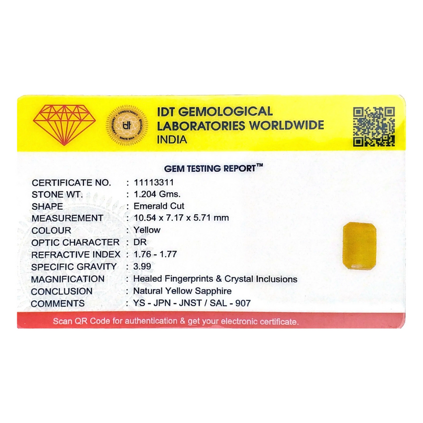 Yellow Sapphire - 6.02 Carat