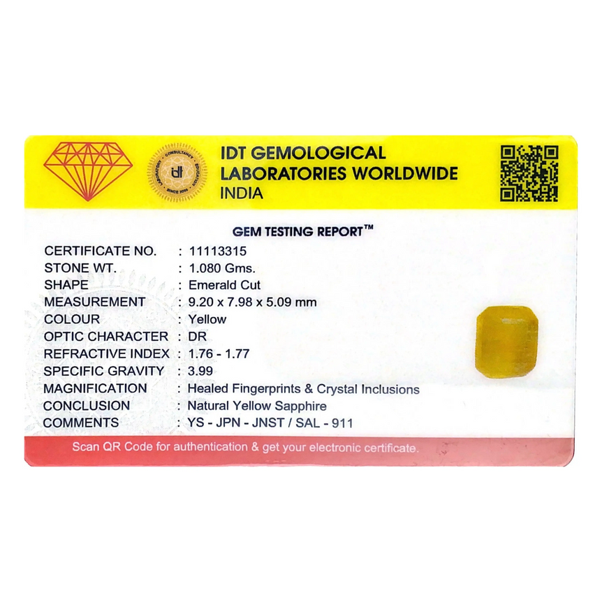 Yellow Sapphire - 5.4 Carat