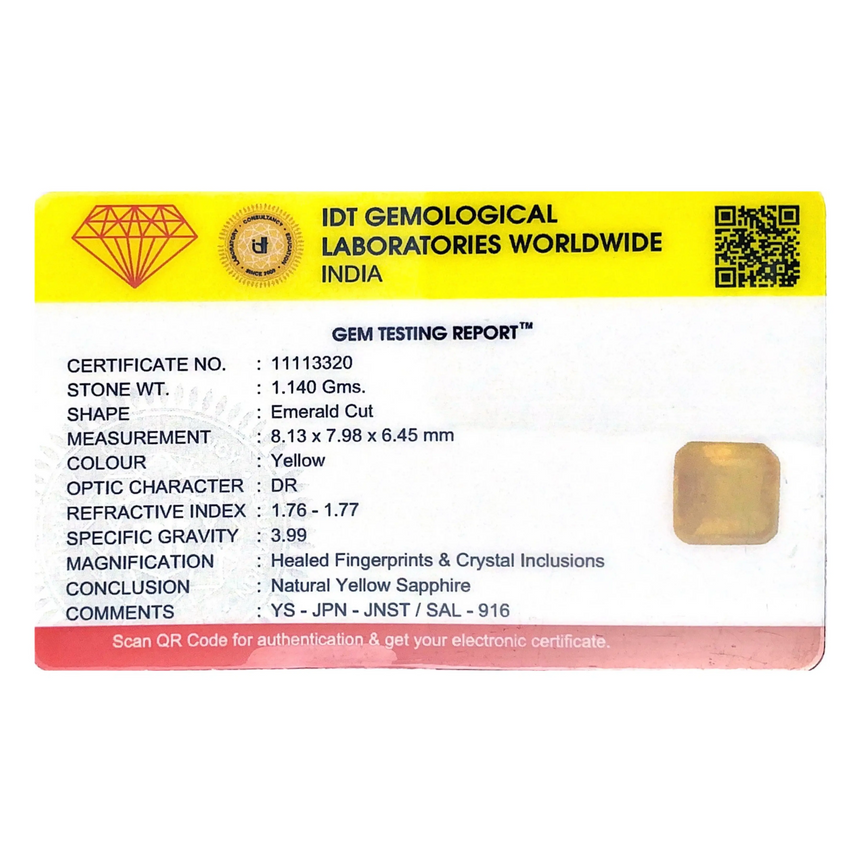 Yellow Sapphire - 5.7 Carat