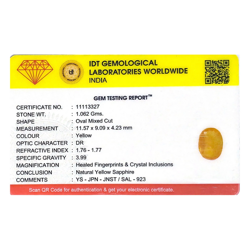 Yellow Sapphire - 5.31 Carat