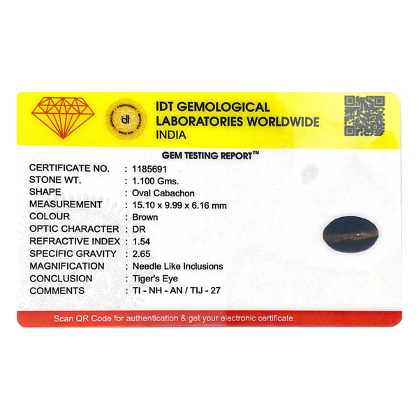 Tiger Eye - 5.5 Carat