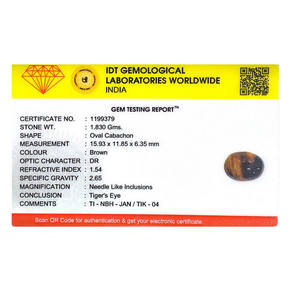 Tiger Eye - 9.15 Carat