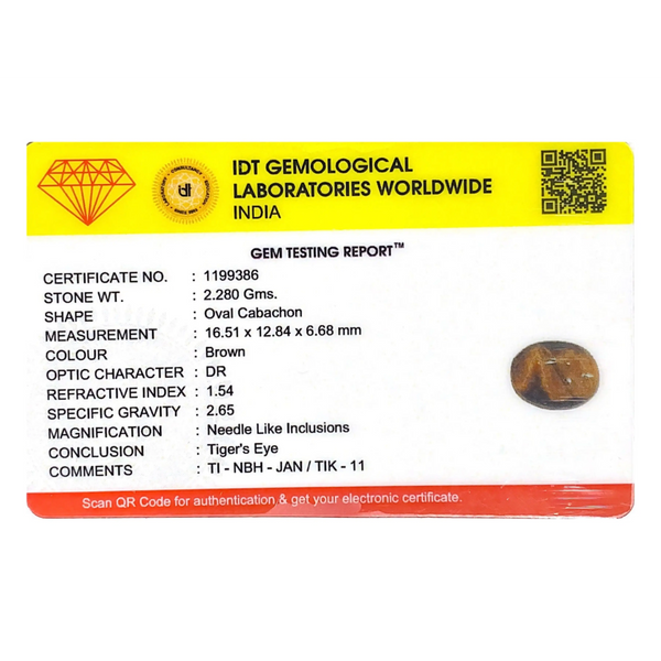 Tiger Eye - 11.4 Carat