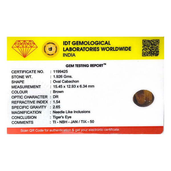 Tiger Eye - 9.63 Carat
