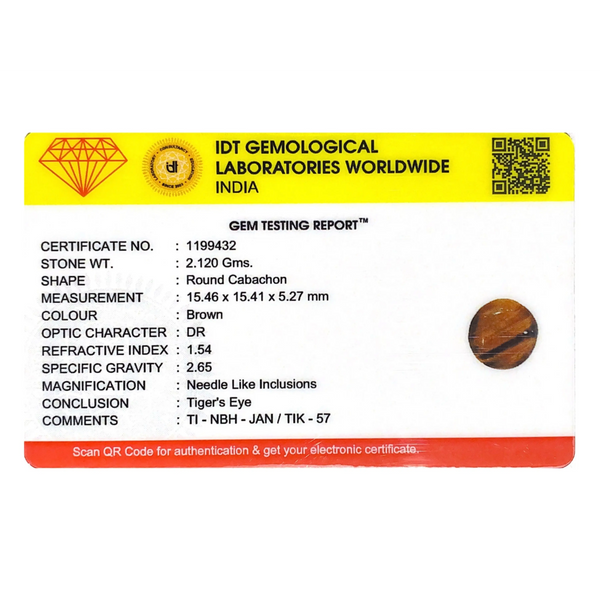 Tiger Eye - 10.6 Carat
