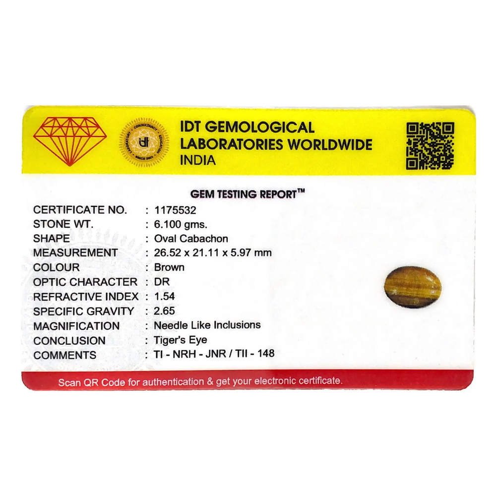 Tiger Eye - 30.5 Carat - Pramogh