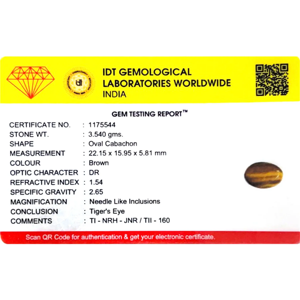 Tiger Eye - 17.7 Carat - Pramogh