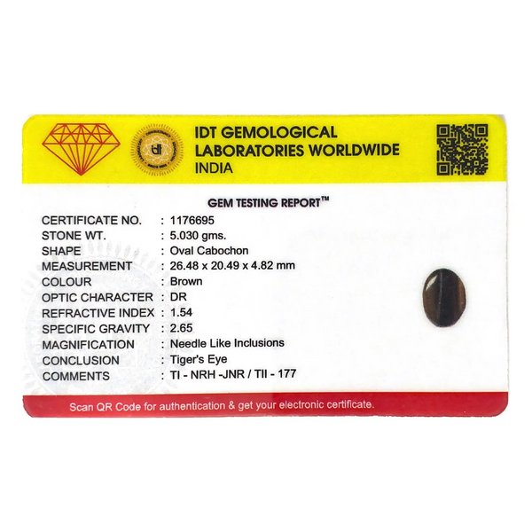 Tiger Eye - 25.15 Carat - Pramogh