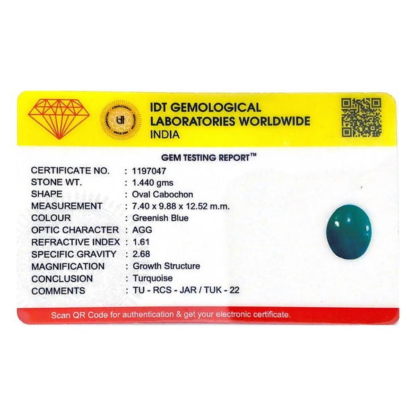 Turquoise - 7.2 Carat