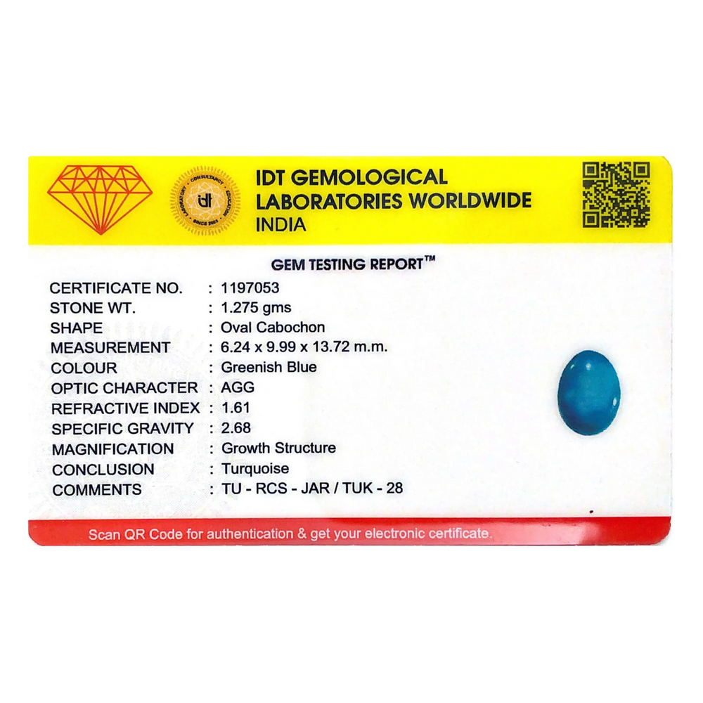 Turquoise - 6.38 Carat