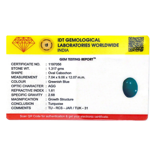 Turquoise - 6.59 Carat