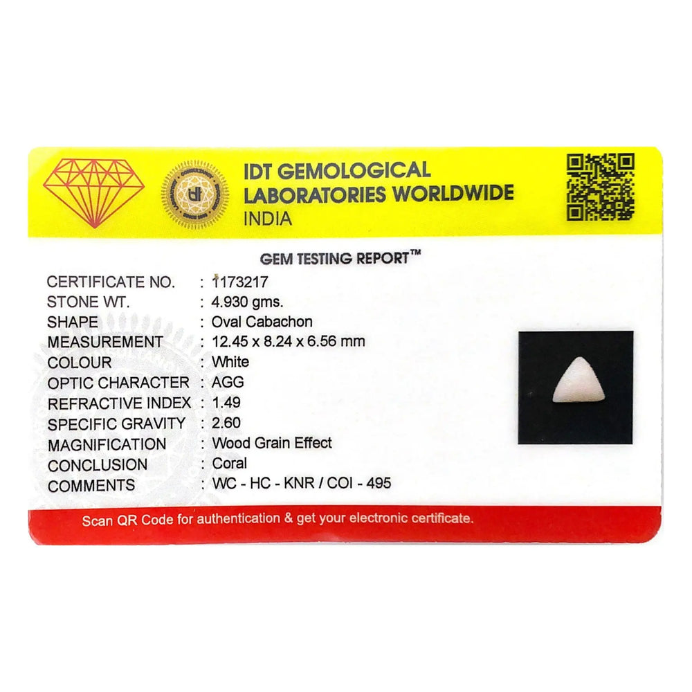 White Coral - 24.65 Carat - Pramogh