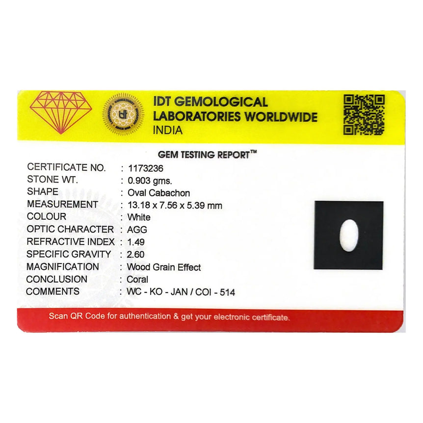 White Coral - 4.52 Carat - Pramogh