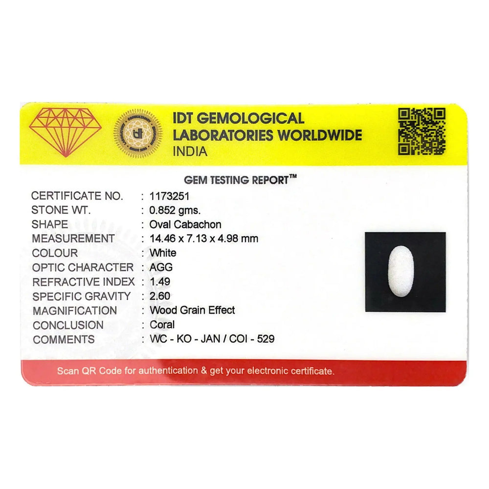 White Coral - 4.26 Carat - Pramogh