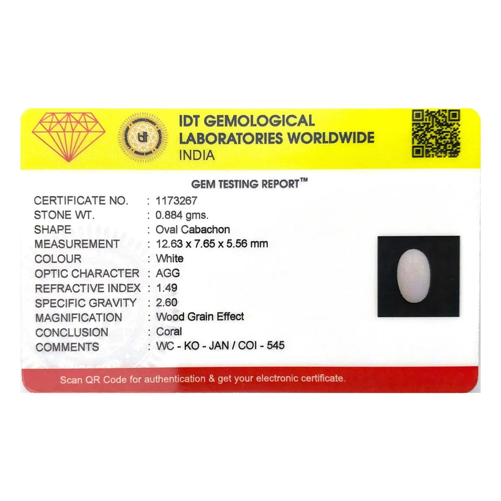 White Coral - 4.42 Carat - Pramogh