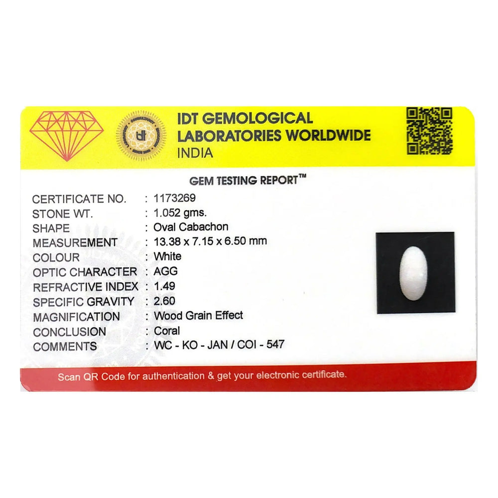 White Coral - 5.26 Carat - Pramogh