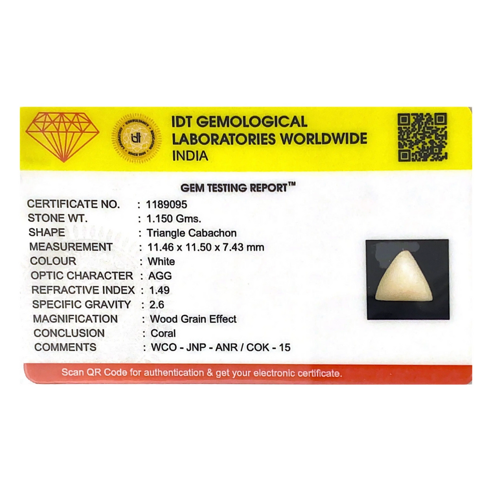 White Coral - 5.75 Carat