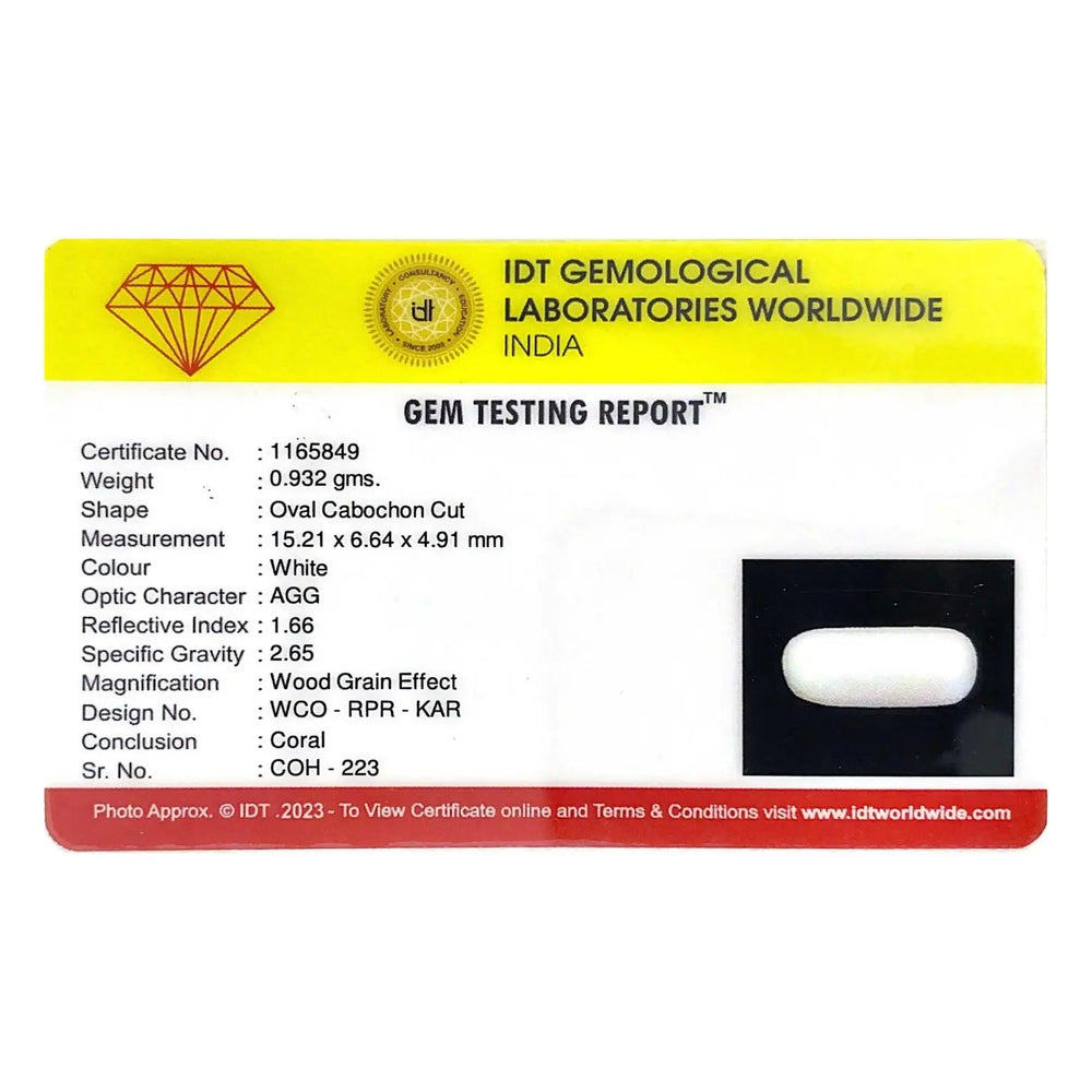 White Coral - 4.66 Carat - Pramogh