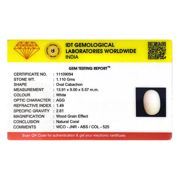 White Coral - 5.55 Carat