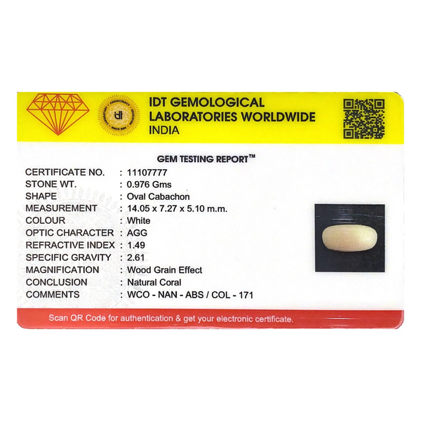 White Coral - 4.88 Carat