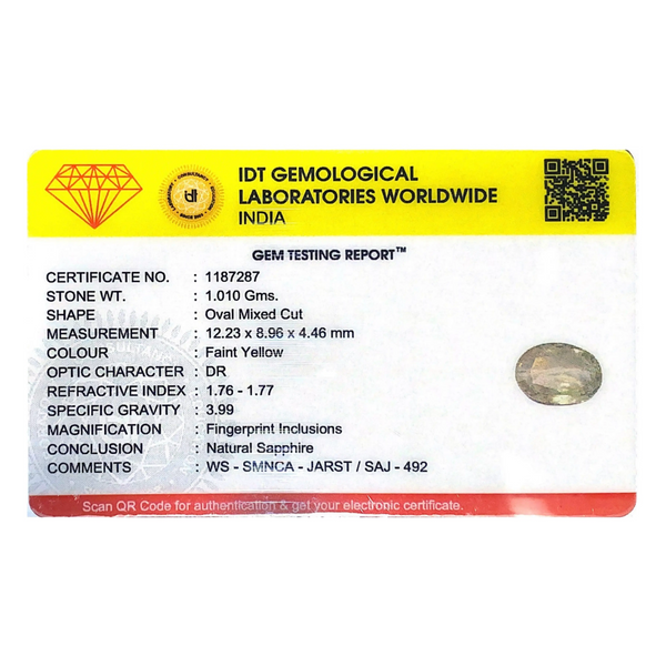 White Sapphire - 5.05 Carat
