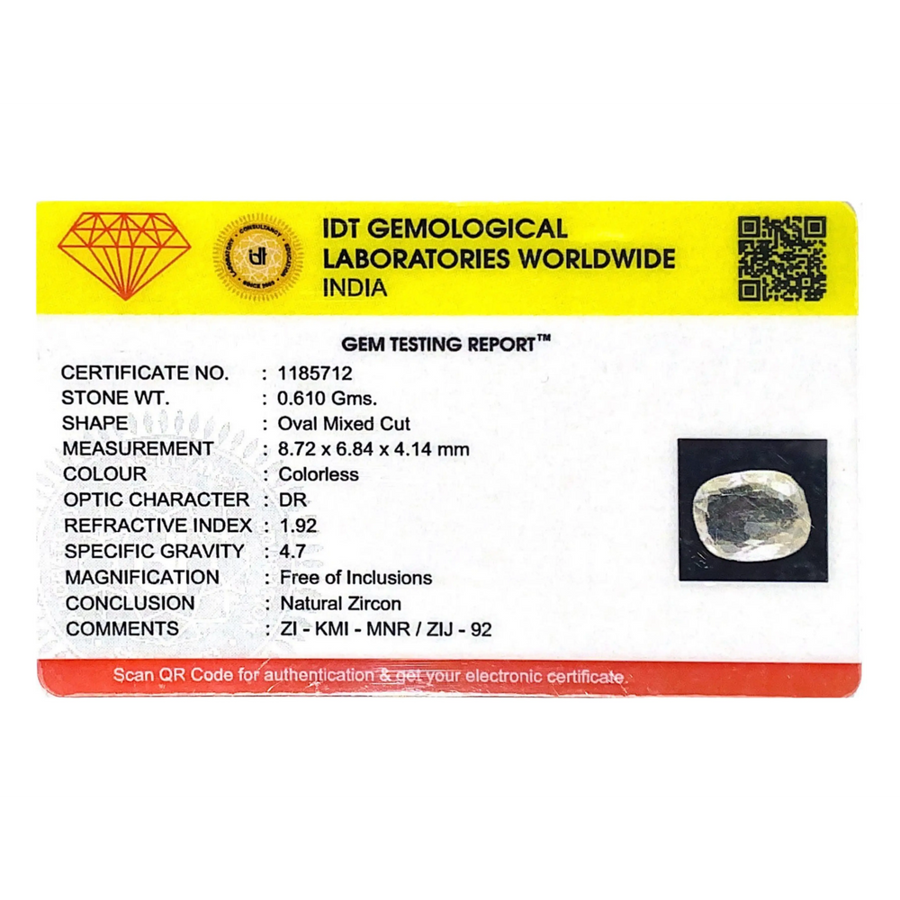 White Zircon - 3.05 Carat