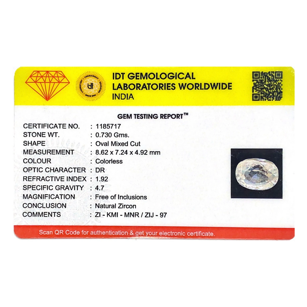 White Zircon - 3.65 Carat