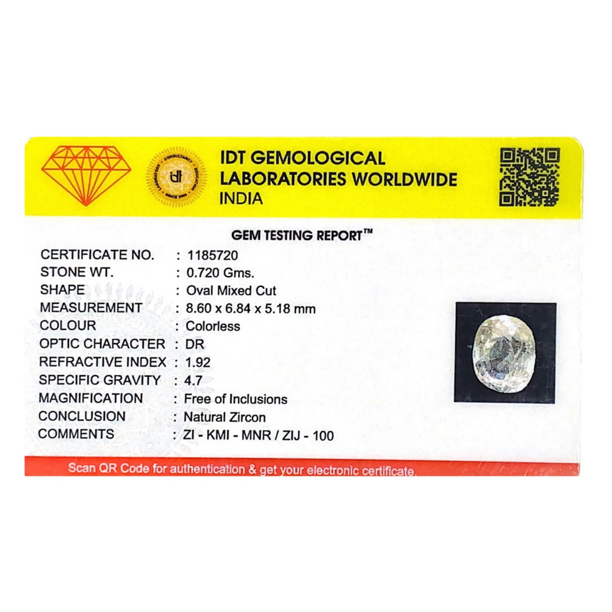 White Zircon - 3.6 Carat
