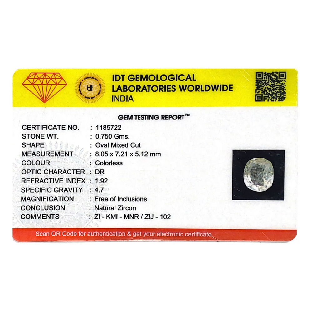 White Zircon - 3.75 Carat