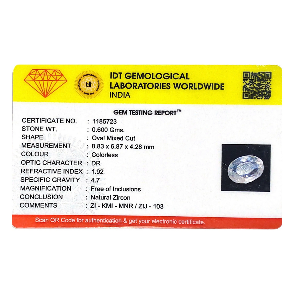 White Zircon - 3 Carat