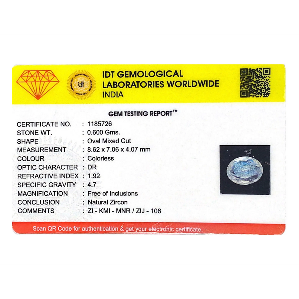 White Zircon - 3 Carat