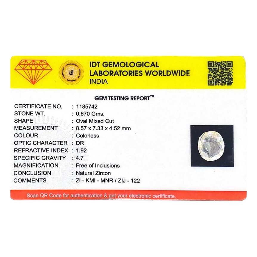 White Zircon - 3.35 Carat