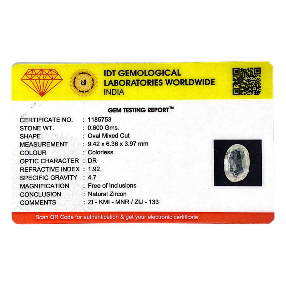 White Zircon - 3 Carat
