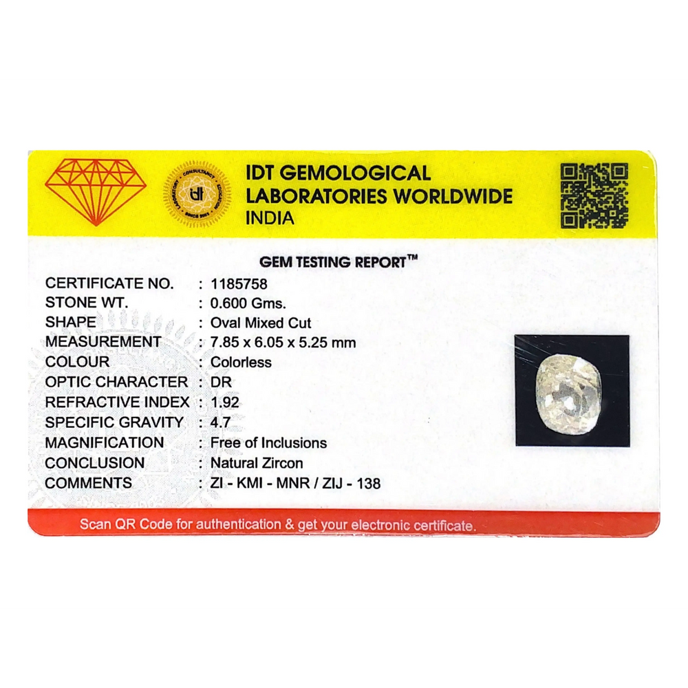 White Zircon - 3 Carat