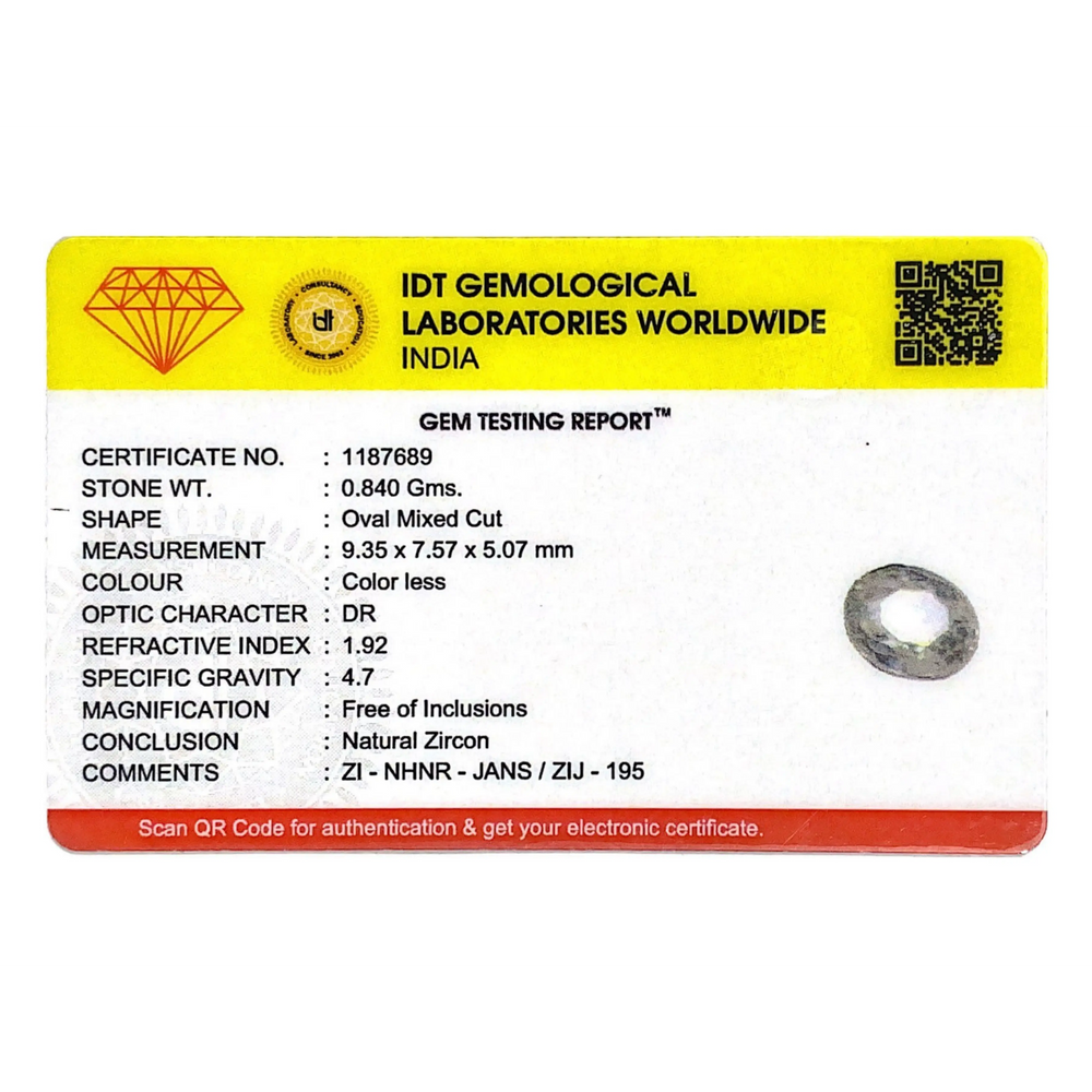 White Zircon - 4.2 Carat