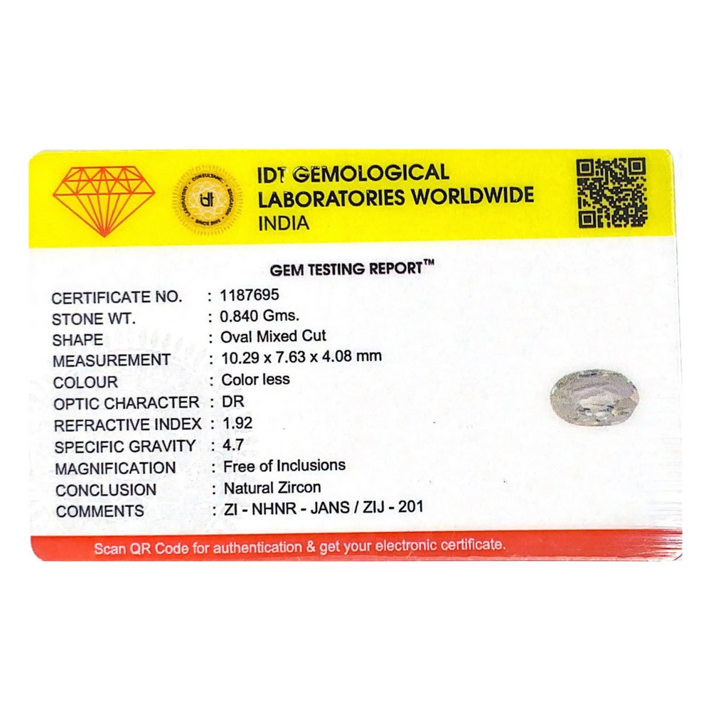 White Zircon - 4.2 Carat