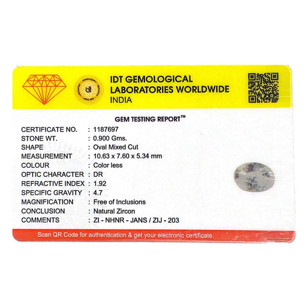 White Zircon - 4.5 Carat